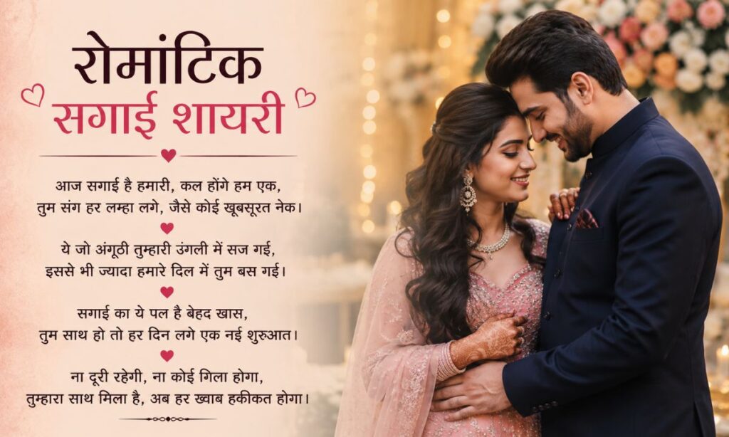 Romantic Engagement Shayari in Hindi