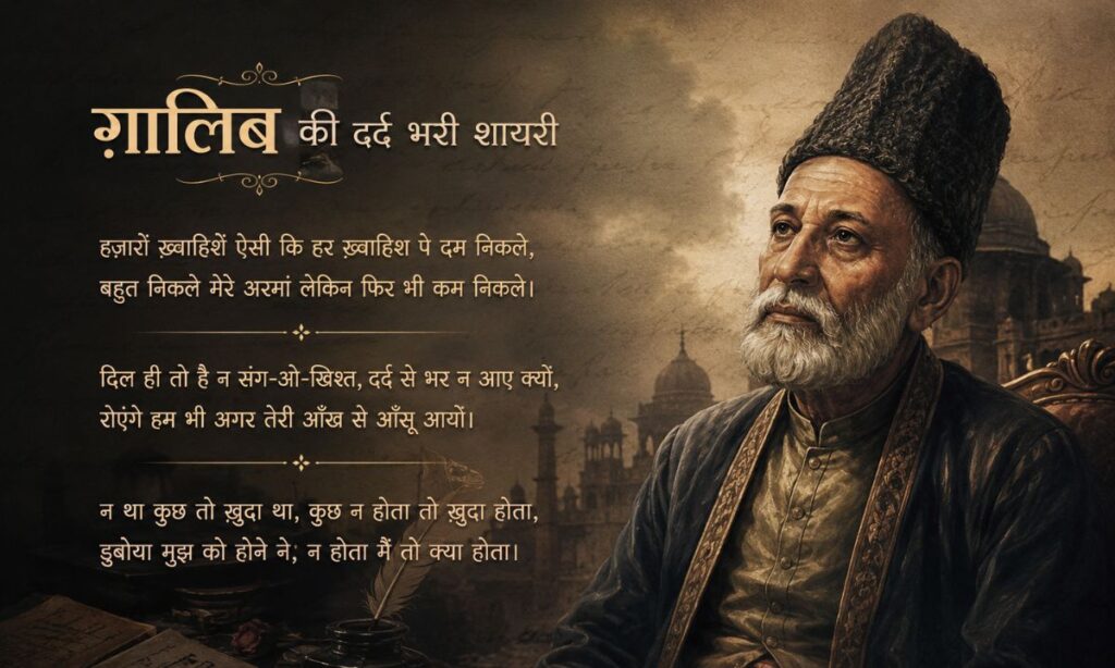 Sad Ghalib Ki Shayari in Hindi