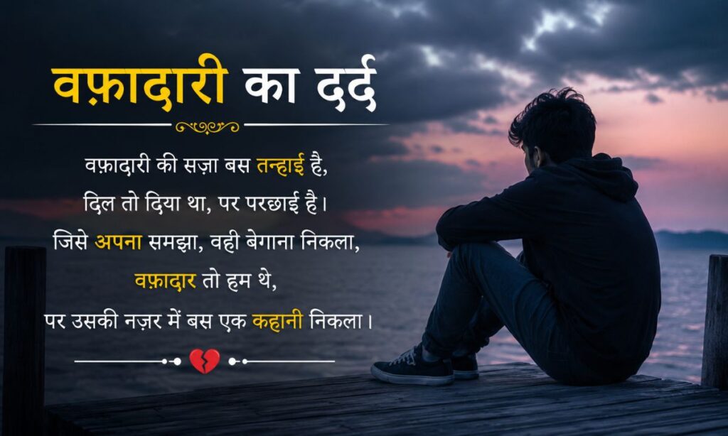 Sad Loyalty Shayari in Hindi