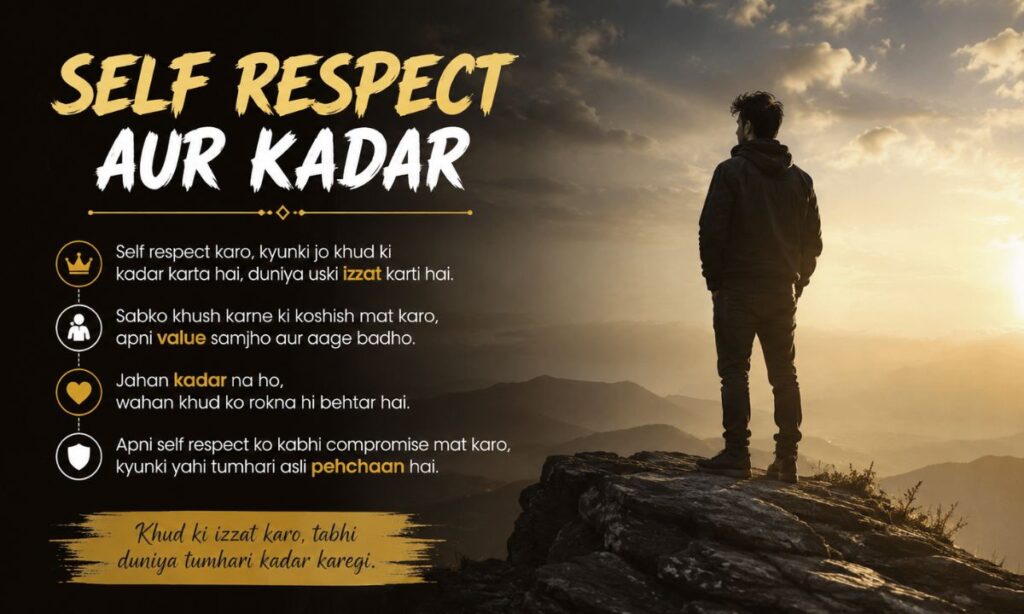 Self Respect Aur Kadar Shayari