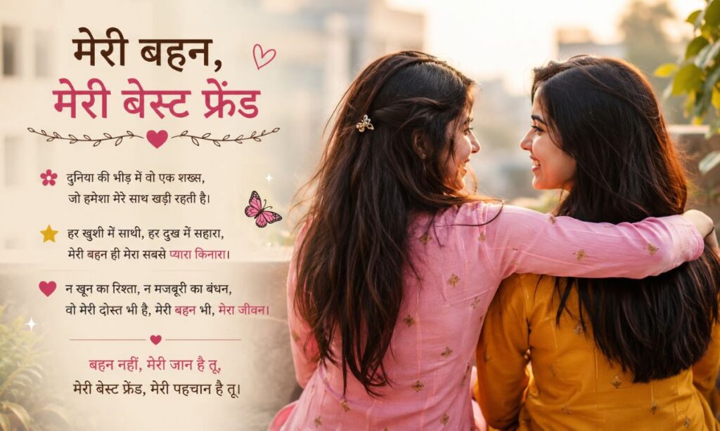 Shayari for Sister Who Is Your Best Friend