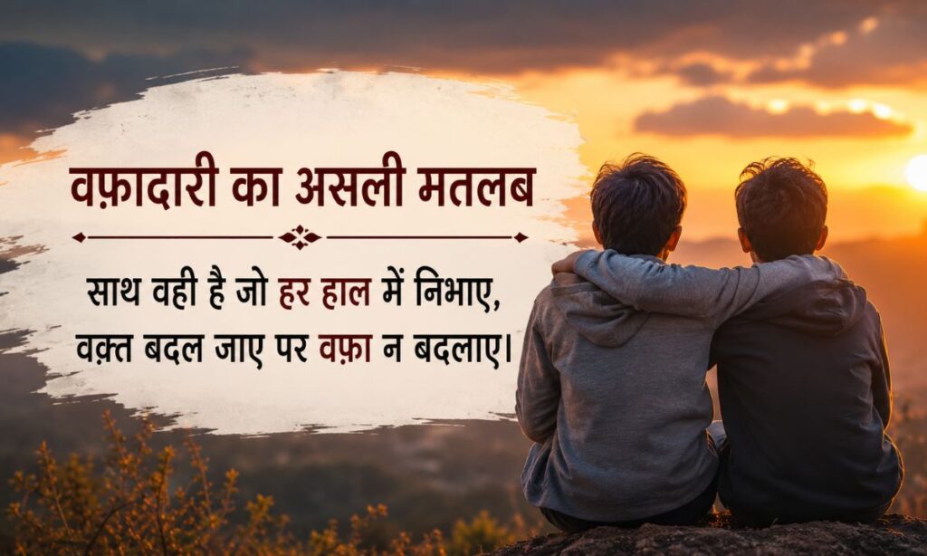 Two Line Loyalty Shayari in Hindi