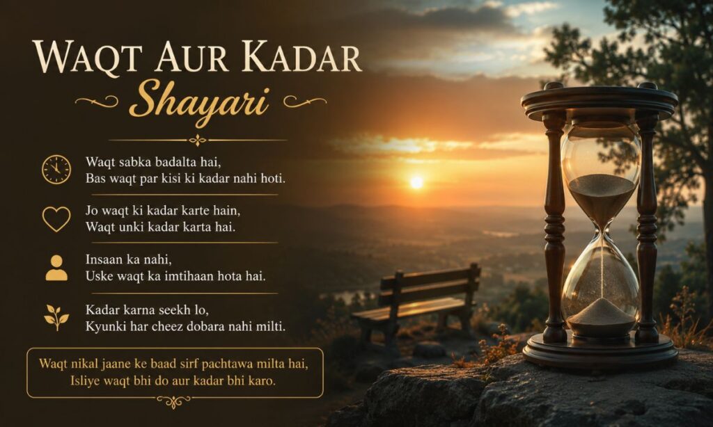 Waqt Aur Kadar Shayari