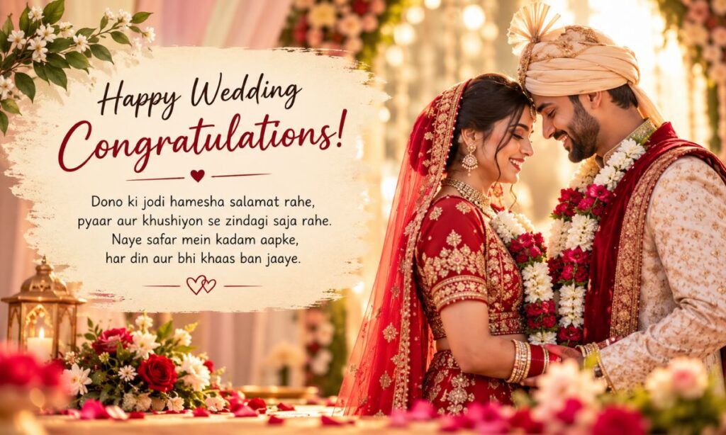 Wedding Congratulations Shayari