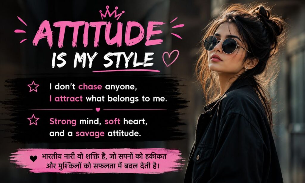 2 line Attitude Shayari in English