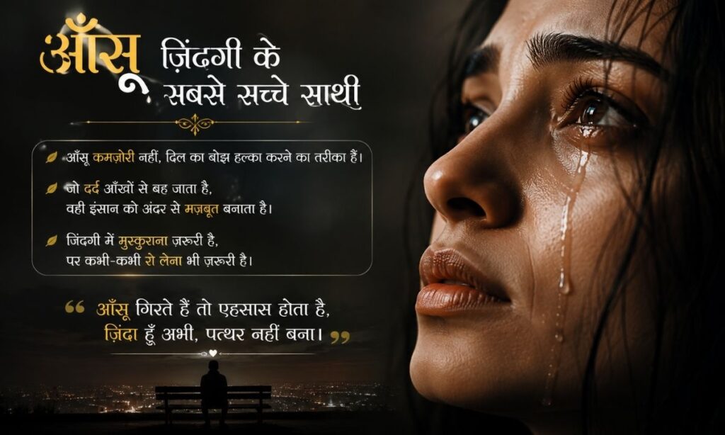 Aansu shayari on life