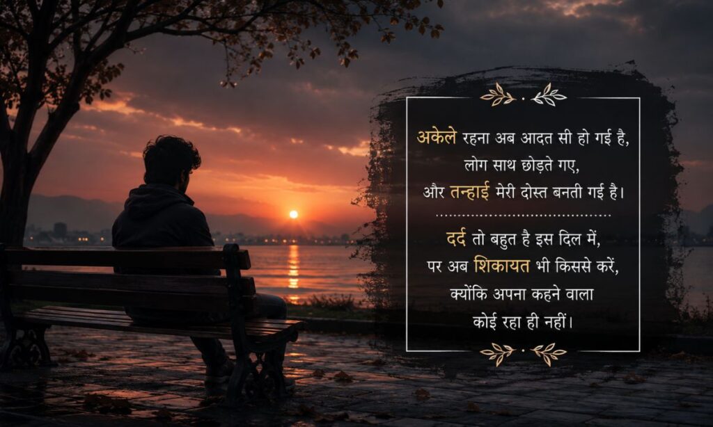 Alone Sad Shayari in Hindi