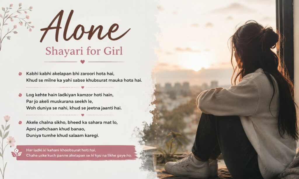 Alone Shayari for Girl