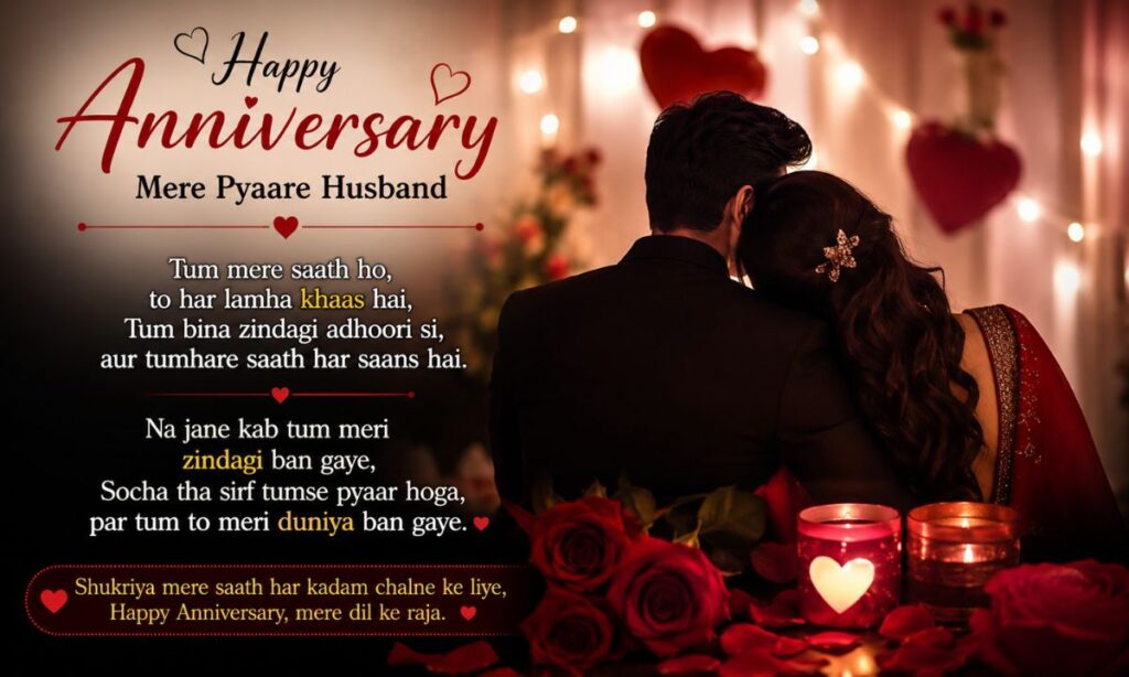 Anniversary Shayari for Husband