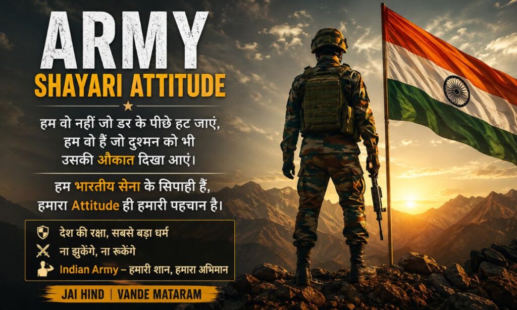 Army Shayari Attitude 