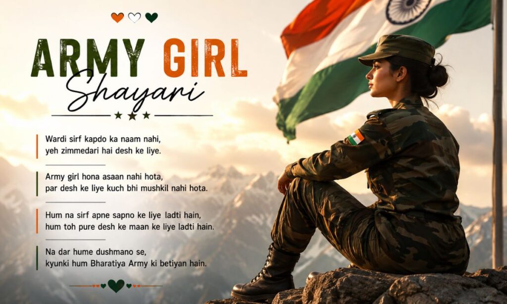 Army girl shayari