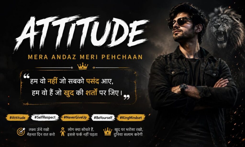 Attitude Hashtag Shayari