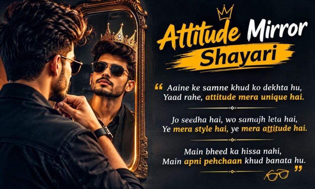 Attitude Mirror Shayari