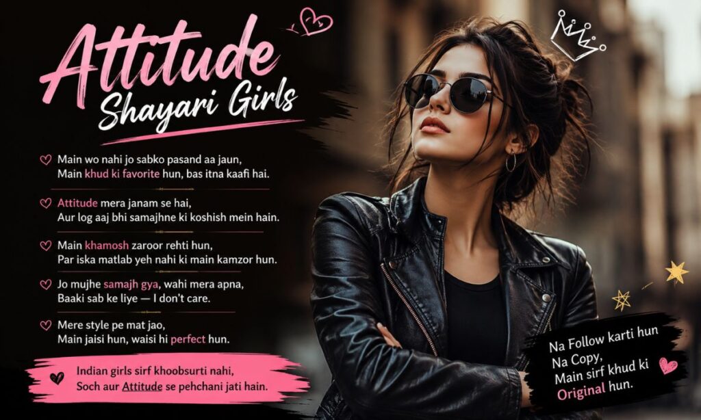 Attitude Shayari Girls