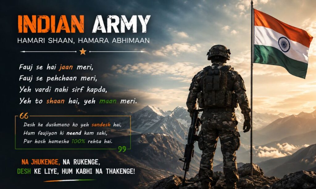 Attitude Shayari for Indian Army