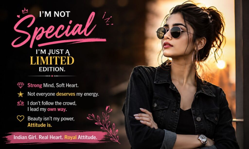 Attitude shayari for girls English