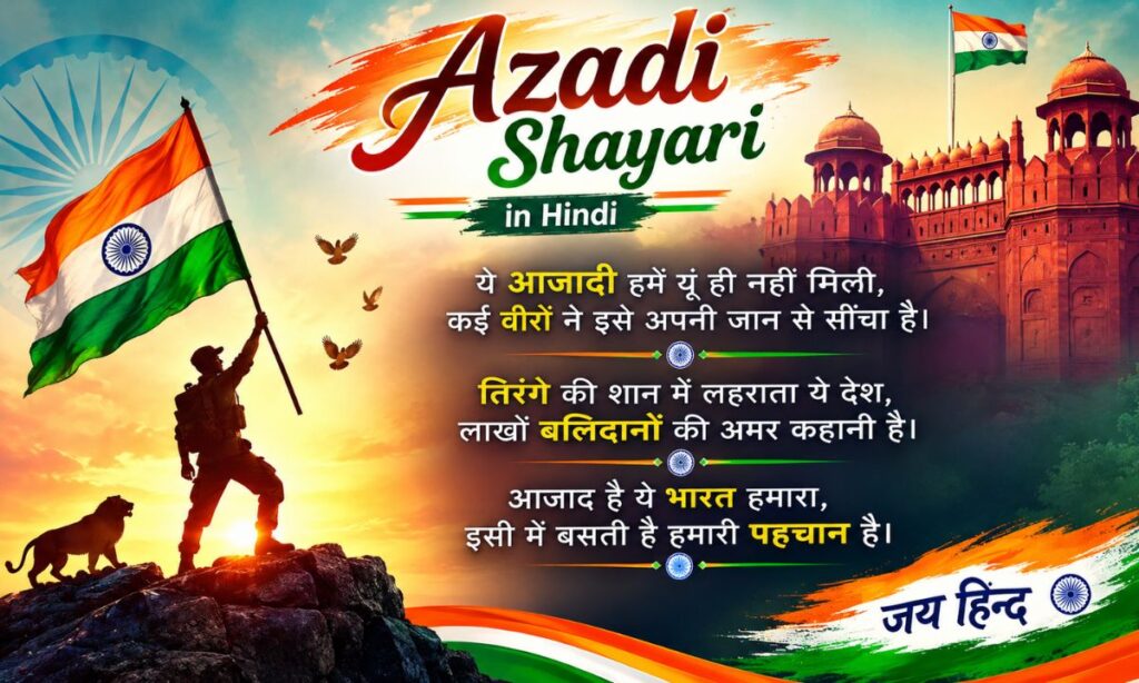 Azadi Shayari in Hindi