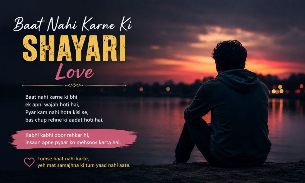 Baat Nahi Karne Ki Shayari Love