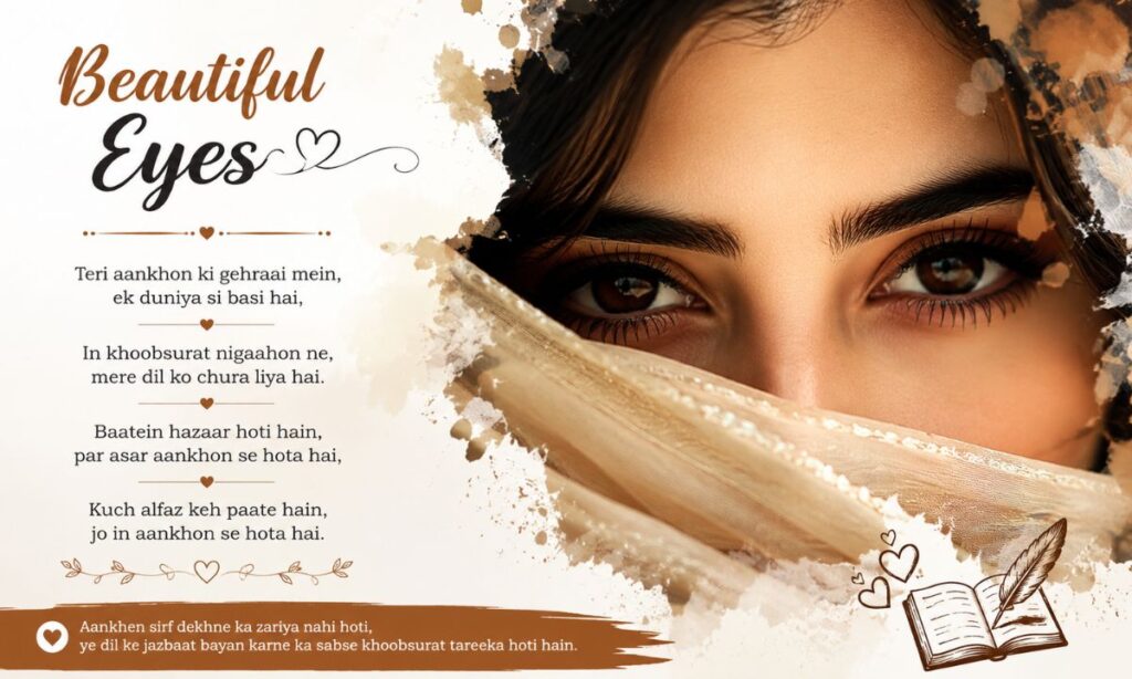 Beautiful eyes shayari