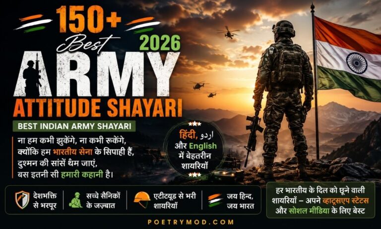 Best Army Attitude Shayari