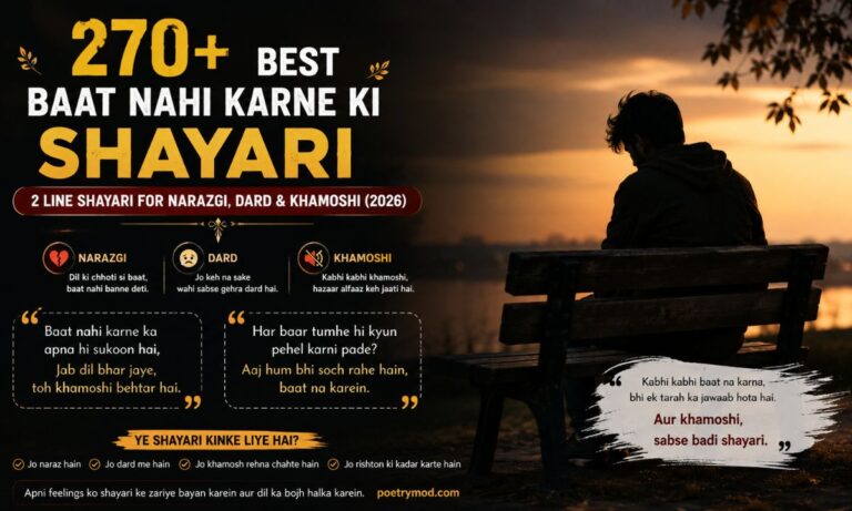 Best Baat Nahi Karne Ki Shayari