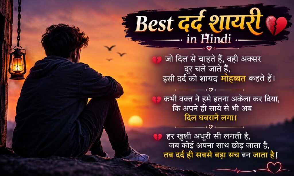 Best Dard Shayari in Hindi