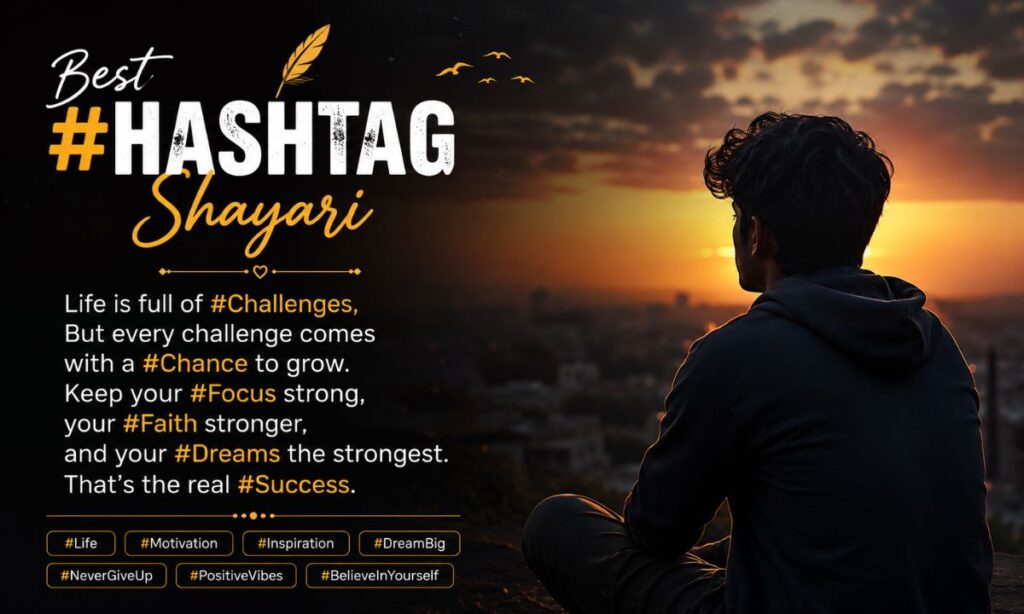 Best Hashtag Shayari in english