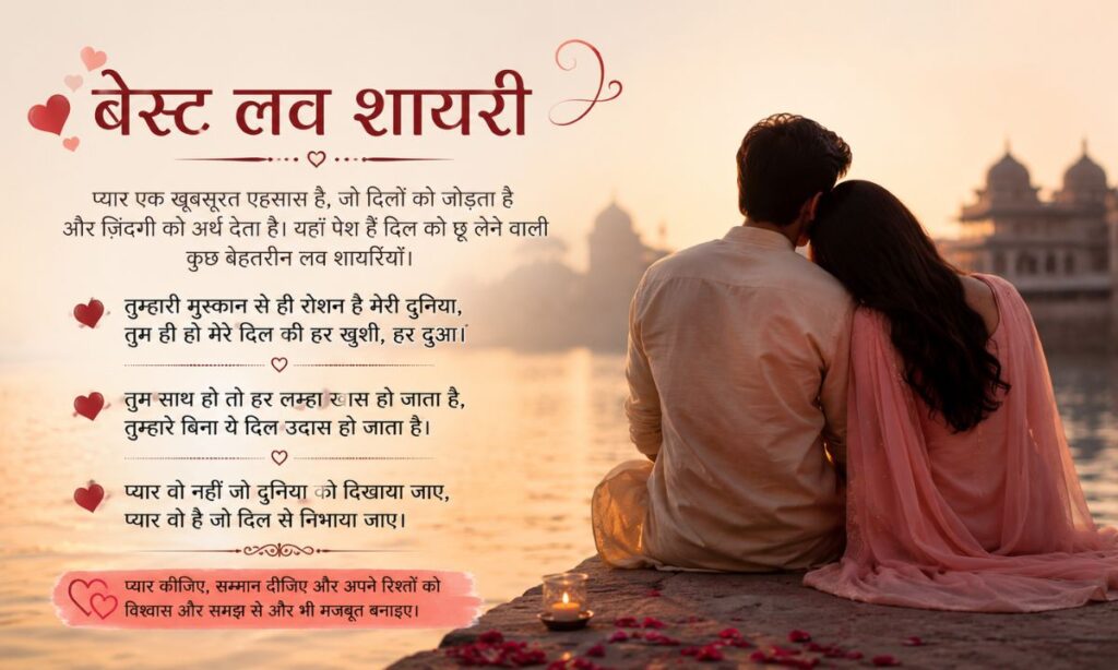Best Love Shayari in Hindi