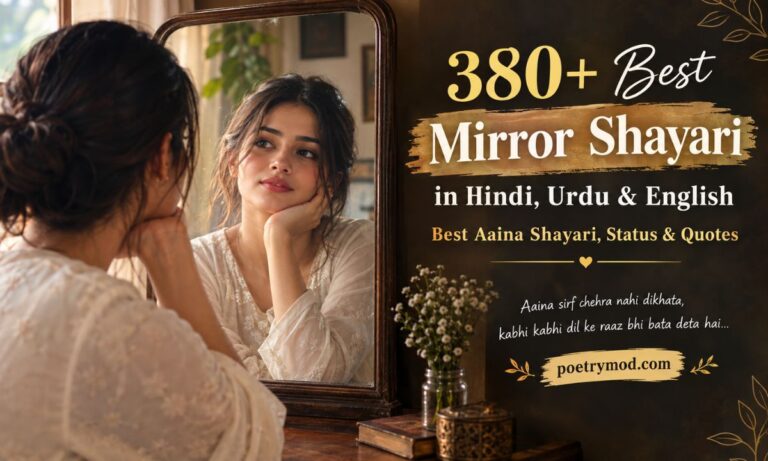 Best Mirror Shayari in Hindi, Urdu & English
