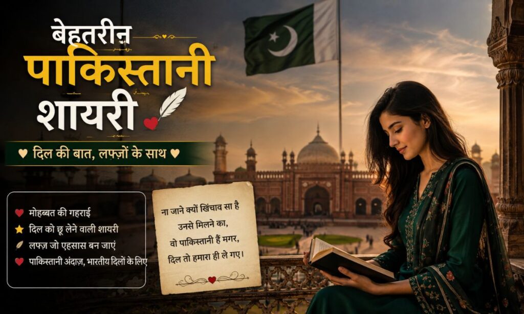Best Pakistani Shayari in Hindi