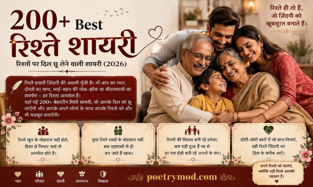 Best Rishte Shayari in Hindi