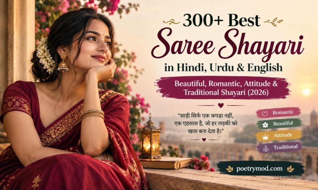 Best Saree Shayari in Hindi, Urdu & English