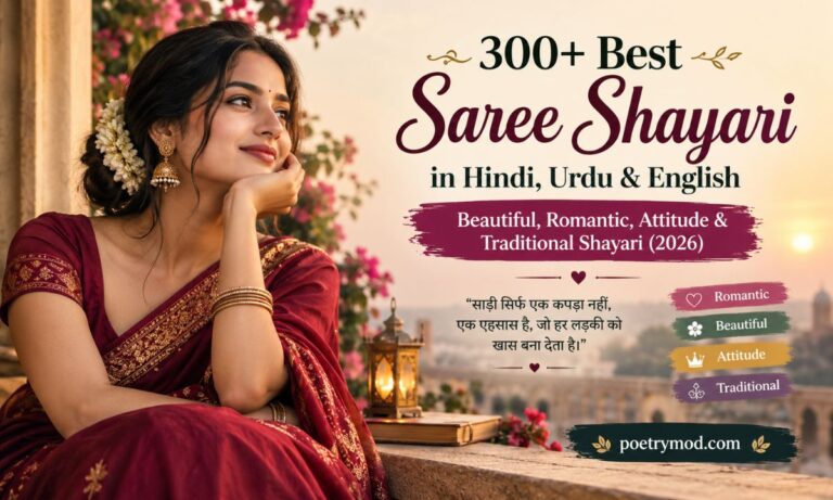 Best Saree Shayari in Hindi, Urdu & English