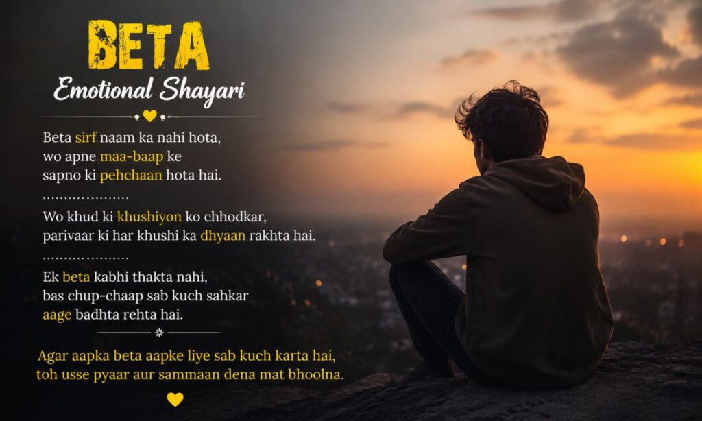 Beta Emotional Shayari
