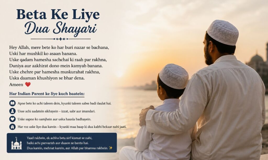 Beta Ke Liye Dua Shayari