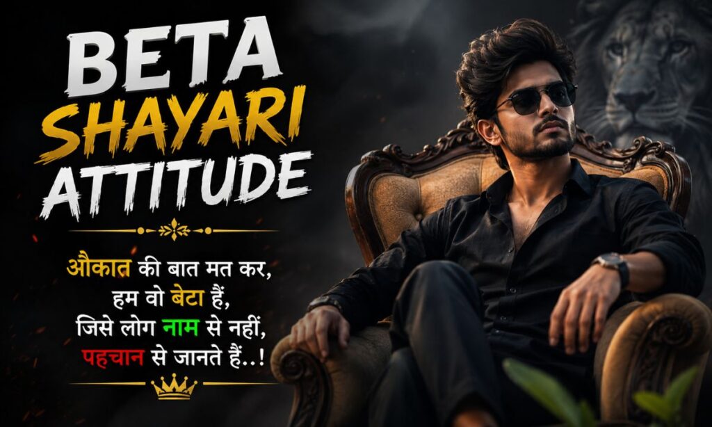 Beta Shayari Attitude