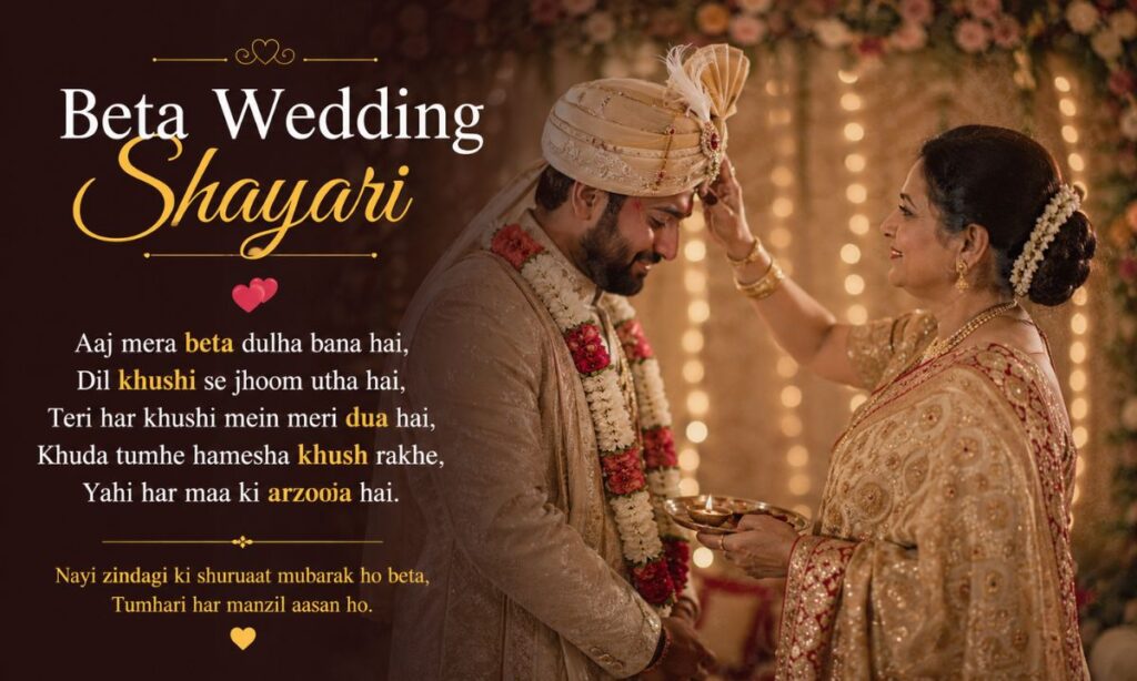 Beta Wedding Shayari