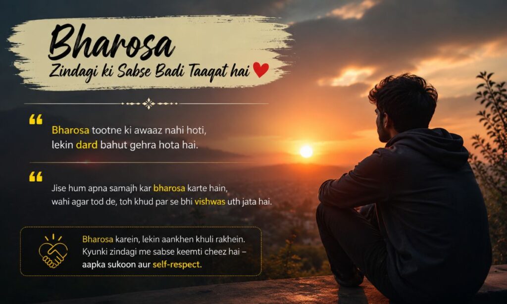 Bharosa Shayari 2 lines