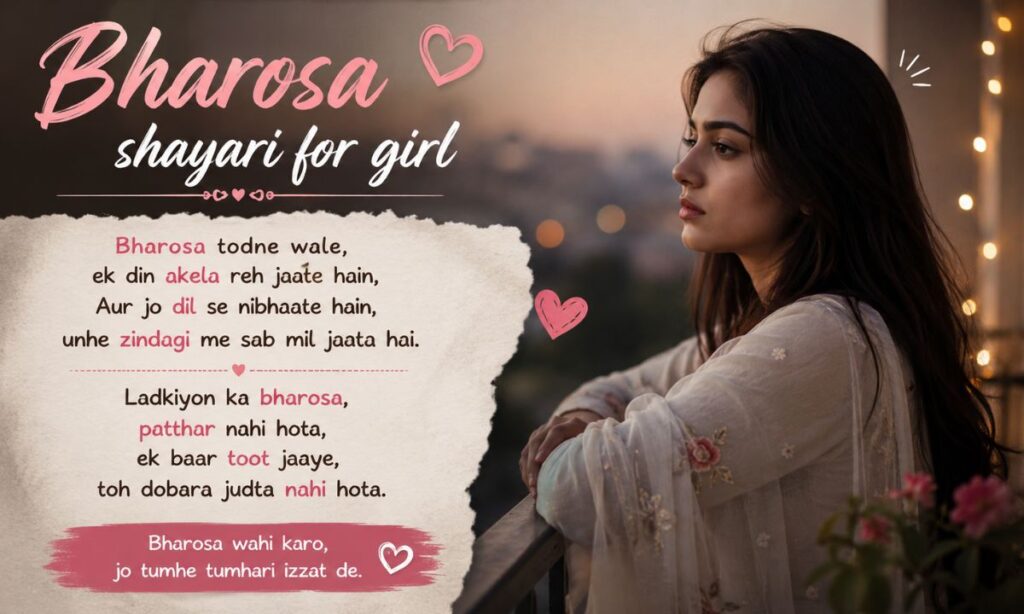 Bharosa shayari for girl