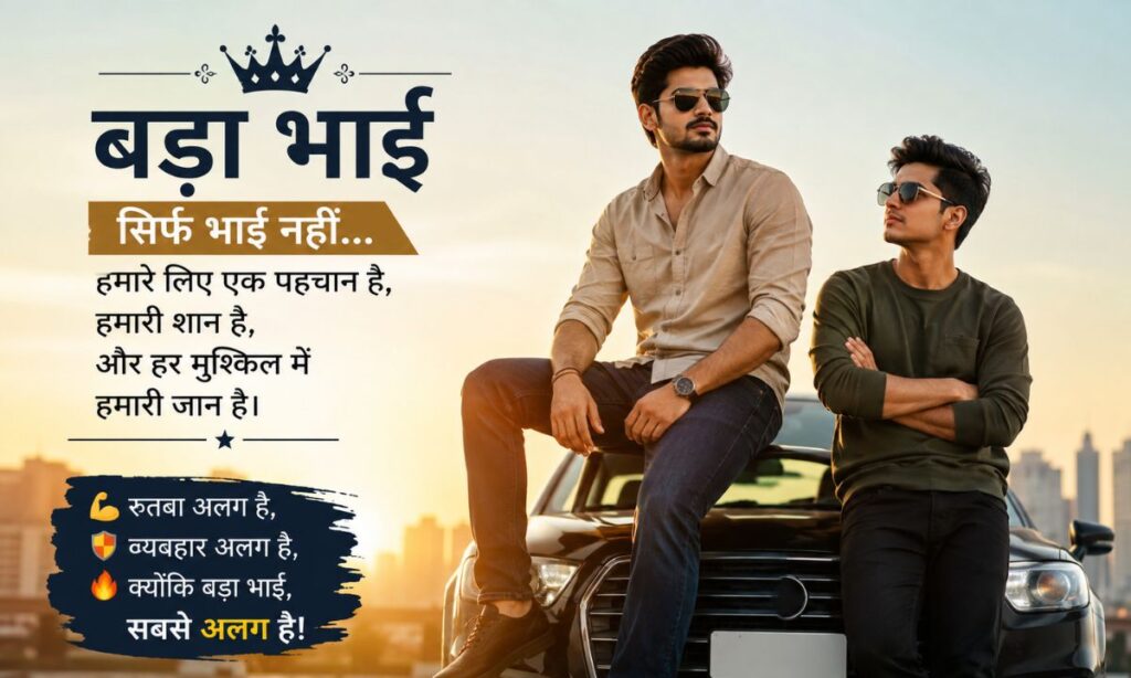 Big Brother Shayari in Hindi Attitude