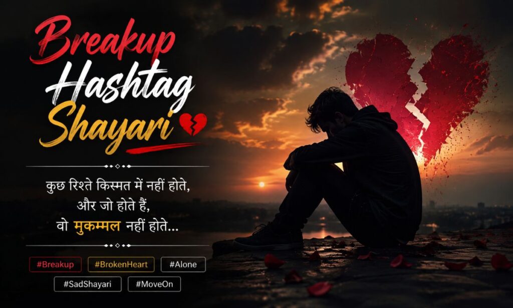 Breakup Hashtag Shayari