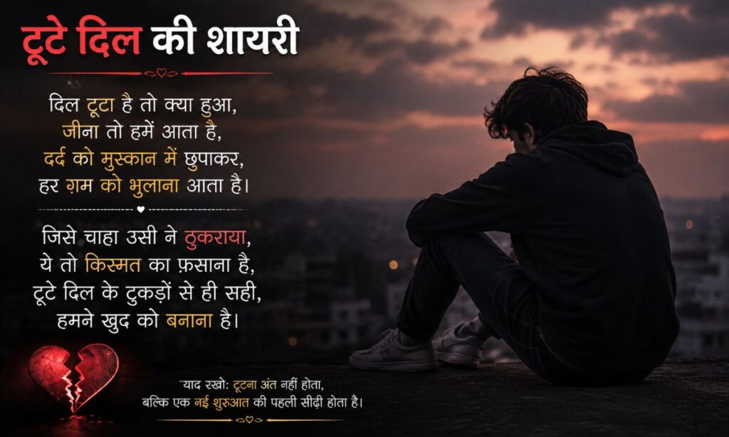 Broken Heart Shayari in Hindi
