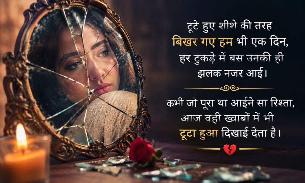 Broken Mirror Shayari in Hindi