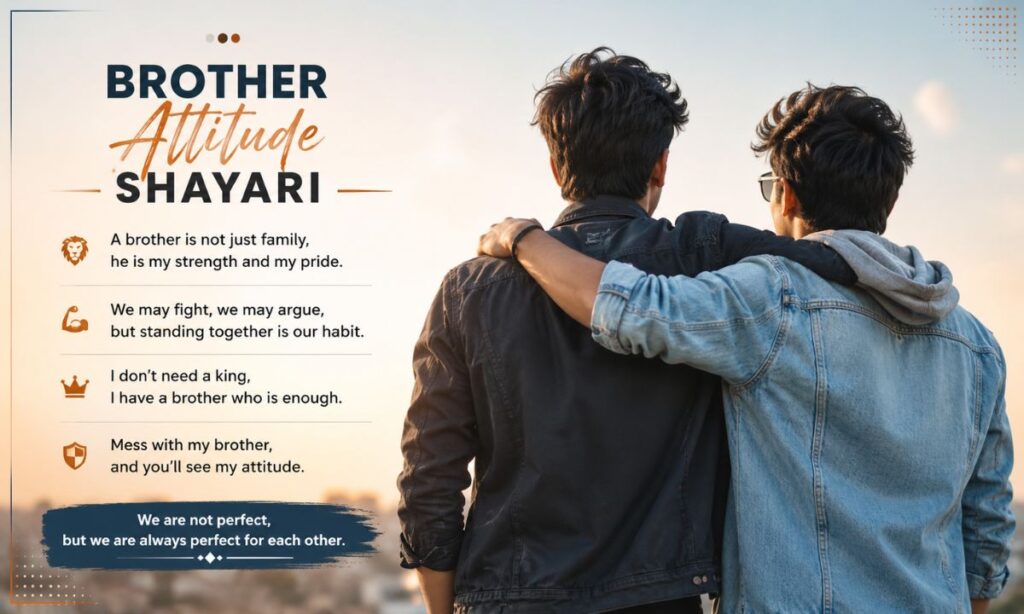 Brother Attitude Shayari in English