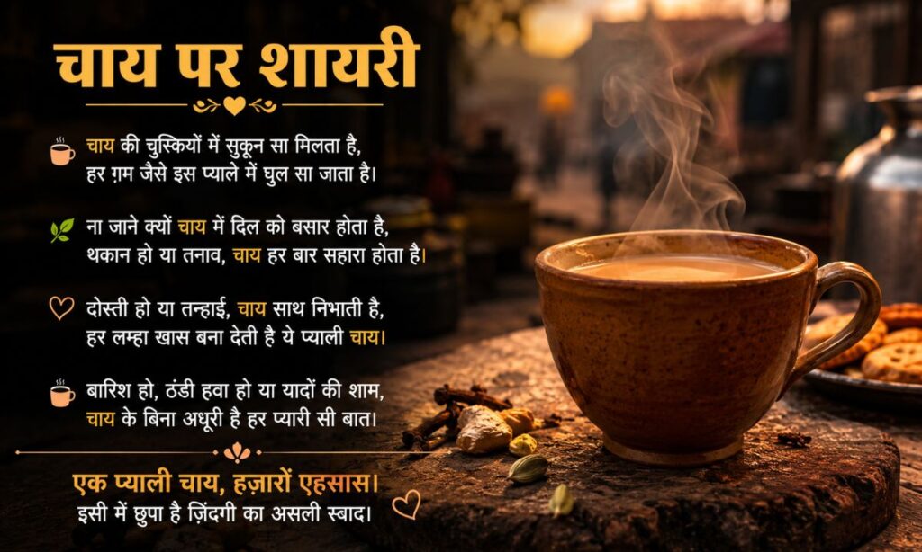 Chai Par Shayari in Hindi