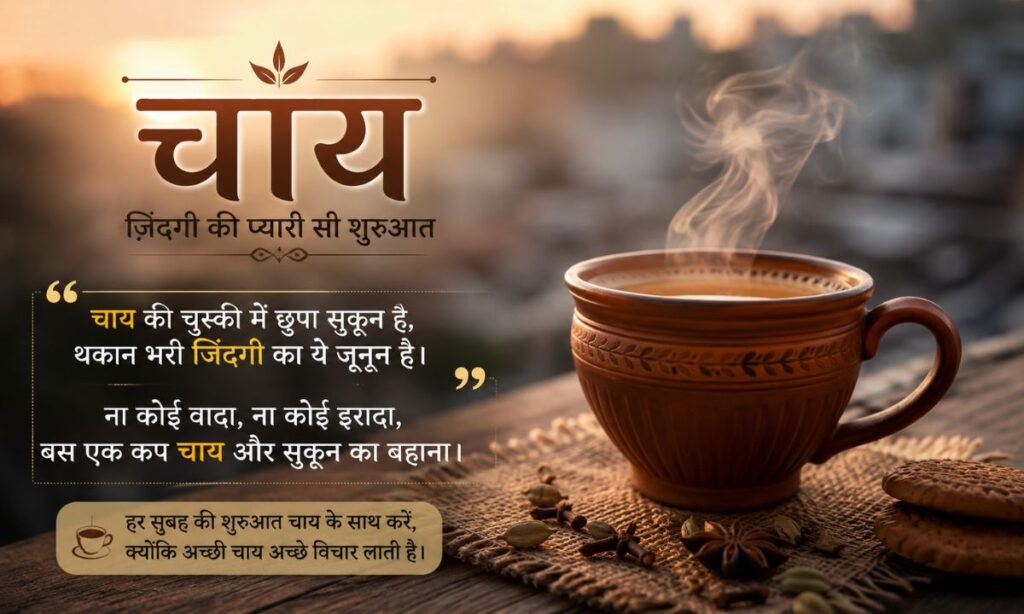Chai shayari 2 line in hindi