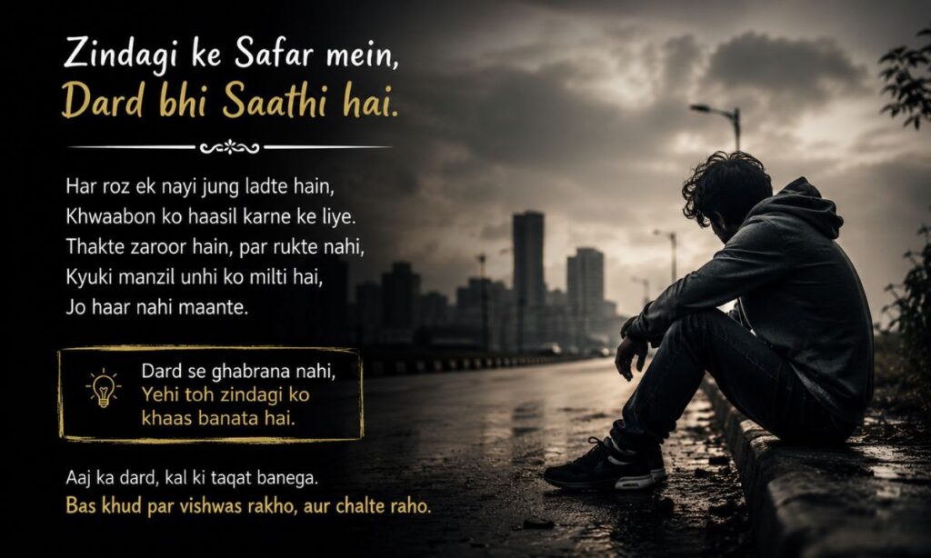 Dard Shayari on Life Struggles