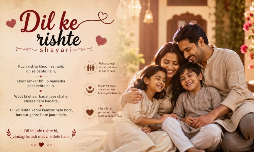 Dil ke rishte shayari