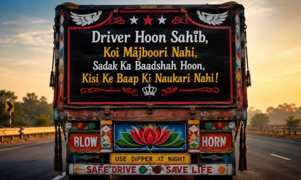 Driver Attitude Shayari