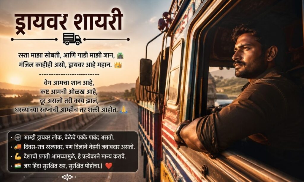 Driver shayari in marathi